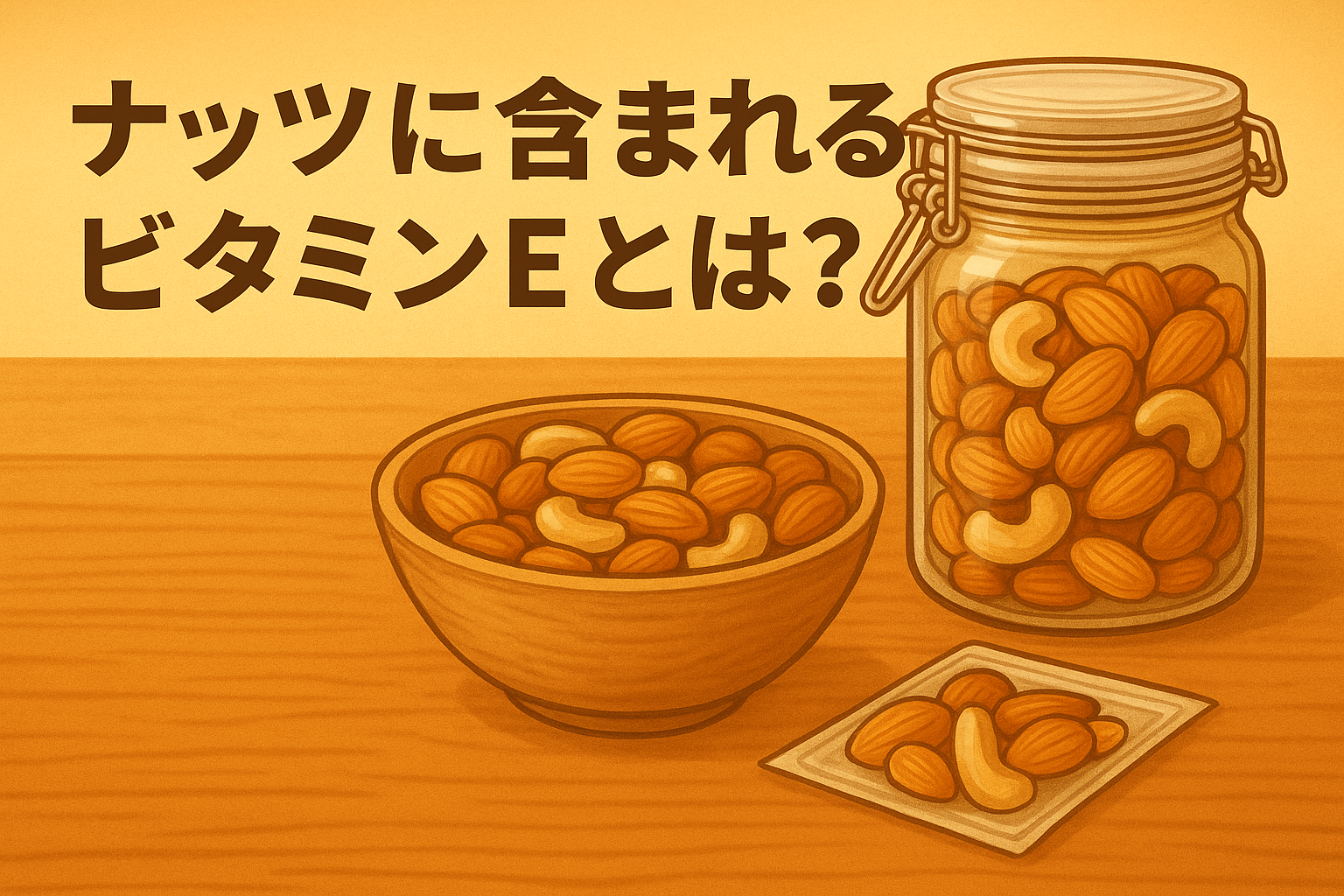 ナッツに含まれるビタミンEとは？