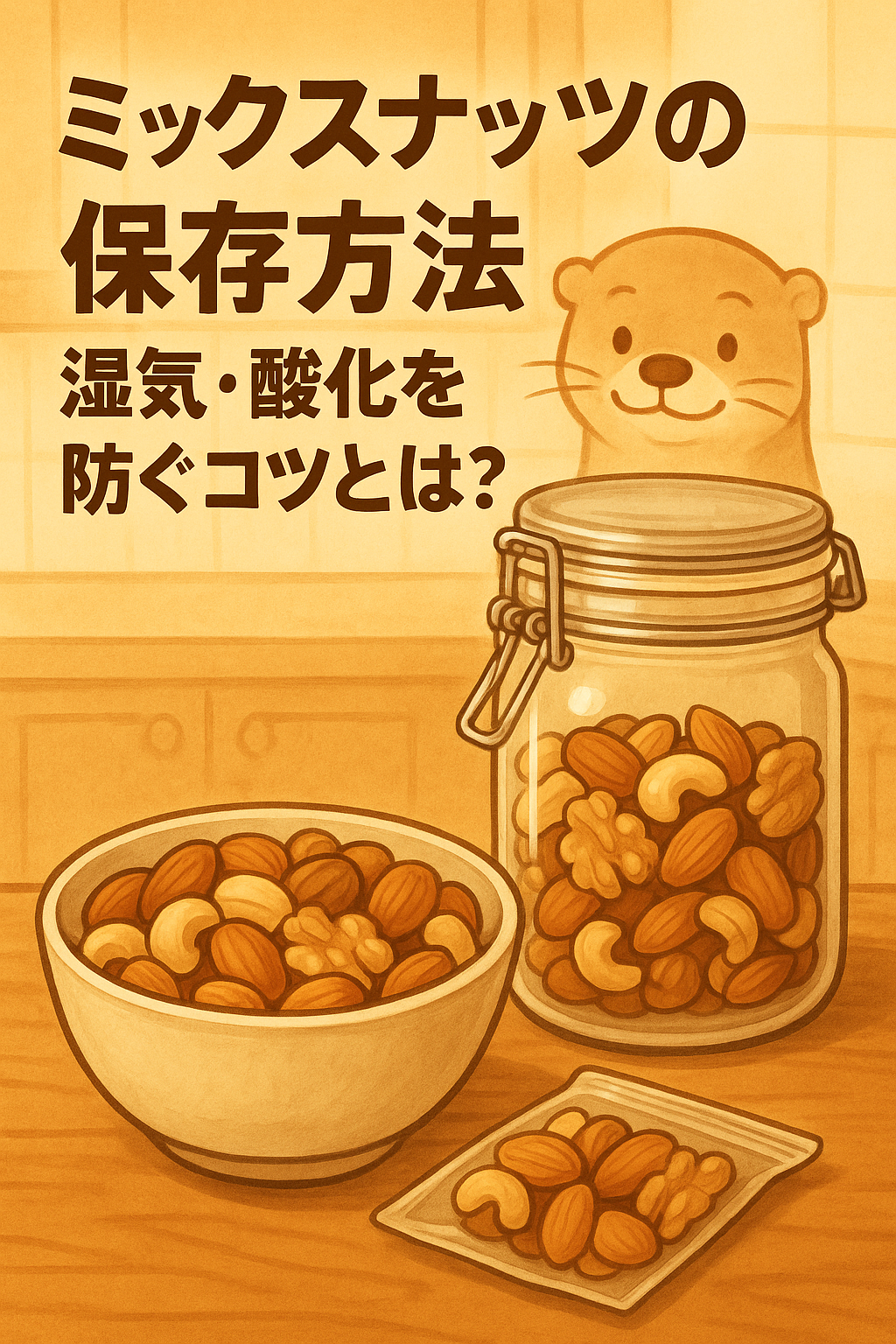 ミックスナッツの保存方法｜湿気・酸化を防ぐコツとは？
